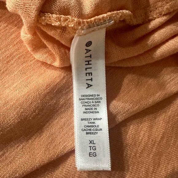 Athleta Orange Breezy Wrap Tank Camisole Top‎ XL - Picture 6 of 8